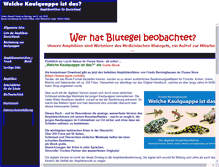 Tablet Screenshot of kaulquappe.de